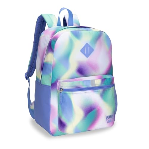 Roots Teen Lightweight Recycled Backpack, Pink and Blue, 34L by Roots - Used condition - CA$22.01