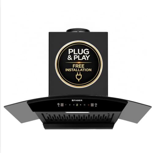 Image of Faber Delight Pro 75 cm Plug & Play Autoclean Chimney | Free Installation |1500 m /hr Suction | Filterless | Zero Maintenance cost on Filters for 2 years | 12 Years warranty on Motor