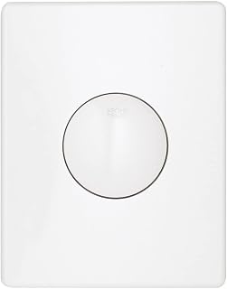 GROHE Skate - Abdeckplatte (für 1-Mengen-Betätigung, senkrechte und waagerechte Montage, 156 x 197 mm, aus ABS Kunststoff), alpinweiß, 38573SH0