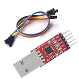 【Alimentation USB】L'adaptateur est alimenté par USB et dispose des interfaces de sortie suivantes : 5 V, 3,3 V, TXD, RXD et GND. Les broches TXD et RXD peuvent être connectées directement au port série du MCU, ce qui facilite le dépannage initial du produit. Même les systèmes 3,3 V peuvent être alimentés par ce module (