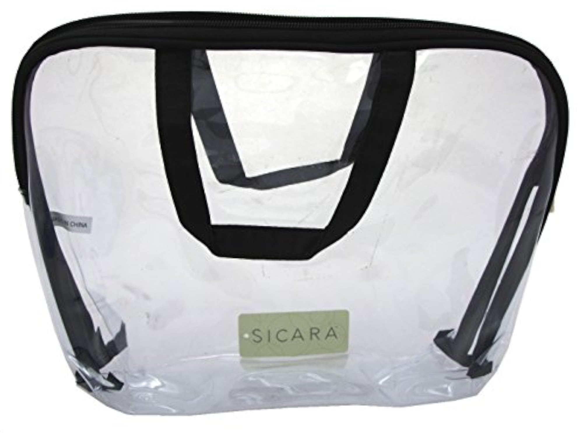 Clear Cosmetic Bag Large Carryall Handle, 2 Pack