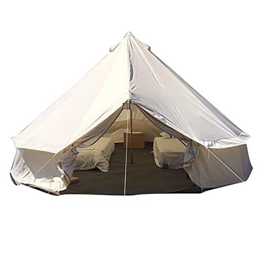 ROSG 6M / 20ft Oxford Bell Tent, al Aire Libre Impermeable Family Glamping Yurt Oxford Cloth Bell Tent, Luxury Yurt Bell Tent para Eventos Wedding Party Family Camping