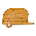 Camco Life is Better at The Campsite Retro RV Shaped Bamboo Wood Cutting Board for Food Prep-Doesn't Dull Knives… - Image 3