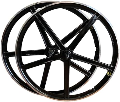 R4 29″ BMX CNC 5-Spoke 10 Speed GT Street Performer, Se Fast Ripper Alloy Bicycle Sealed Wheel Set, Gloss Black