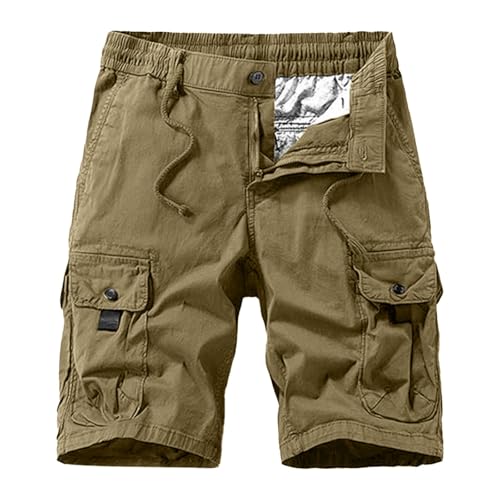 Short chino extensible confortable homme avec plusieurs poches pratiques