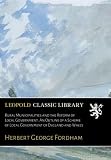 Rural Municipalities and the Reform of Local Government: An Outline of a Scheme of Local Government of England and Wales