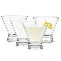 Algopix Similar Product 14 - JoyJolt Afina Stemless Martini Glasses
