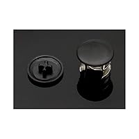 Vista 2 de 100 piezas de plástico redondo de cierre de leva tapa de cierre de leva para muebles de gabinete, tapa de conexión de leva, tapa de clavija de leva