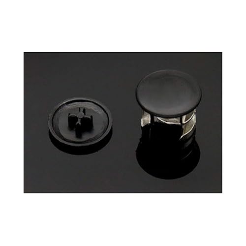 Miniatura 2 de 100 piezas de plástico redondo de cierre de leva tapa de cierre de leva para muebles de gabinete, tapa de conexión de leva, tapa de clavija de leva,