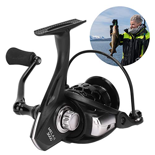 Topyond Spinning Reel,Fishing Wheel 13+1 Bearings 5.0:1 Gear Ratio Left Right Interchangeable Fishing Wheel for Fishing(3000) (MELA3000)