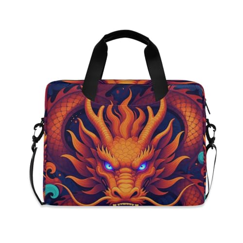Maletín portátil para laptop con diseño dragón 15.6 pulg miniatura 1