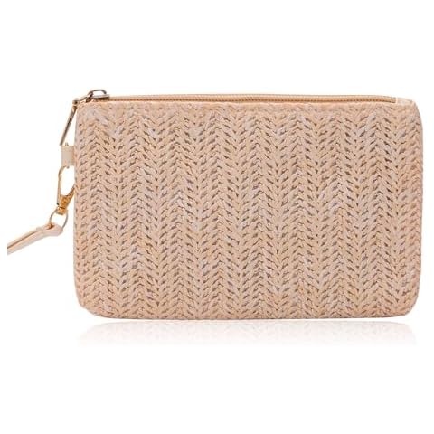 Risipu Women's Woven Straw Clutch Bag Cover