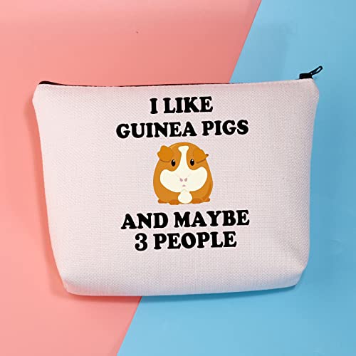 PLITI Guinea Pig Makeup Bag - Funny Guinea Pig Lover Gift for Women & 2 More People, I Like Guinea Pigu - Image 3
