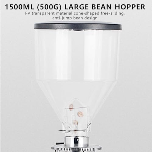 vnmudzeo Household Coffee Bean Grinding Machine,60 mm Grinding Disc,1500ml Automatic/Manual Coffee Bean Mill,for Espresso Drip Cold Brew French - Image 4