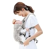 Aprica(アップリカ) 抱っこ紐 ラクリス AB 生後14日～36か月まで 新生児から使える 保冷剤も入れられるメッシュポケット付き 4WAY (ホワイトアッシュ) 2211627