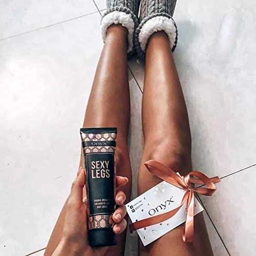 Onyx Sexy Legs Tanning Lotion With Bronzer - Double Bronzing Lotion For Perfectly Tanned Legs & Hard To Tan Body Parts - Fast-Absorbing Formula & Anti-Orange Technology #TOP3