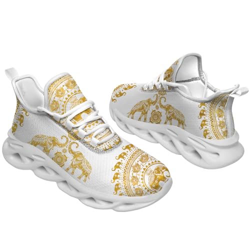 Elephant Shoes Mandala Sneakers Running Walking Tennis Shoes for Men Women2