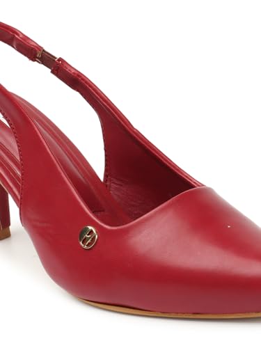 Image of ELLE Women Stylish and elegant Slingback Kitten Heel Mule Sandal