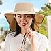 Tdoutop Lightweight Summer Cap with Wide Brim for Men and Women in Outdoor Settings, Khaki