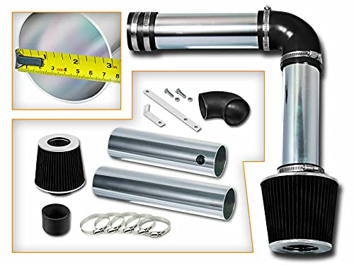 RL Concepts 3" JDM Black Cold Air Intake Kit + Filter For Acura 04-08 TL 3.2L / 07-08 TL Type-S 3.5L / 05-08 RL 3.5L V6