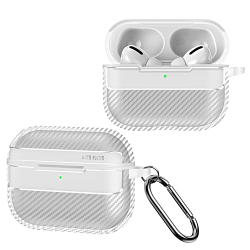YKNIUFLY Bluetooth-hörlursfodral kompatibelt med AirPods Pro 3, mjuk TPU, 360° allroundskydd, fodral, kompatibelt med AirPods Pro 3-transparent