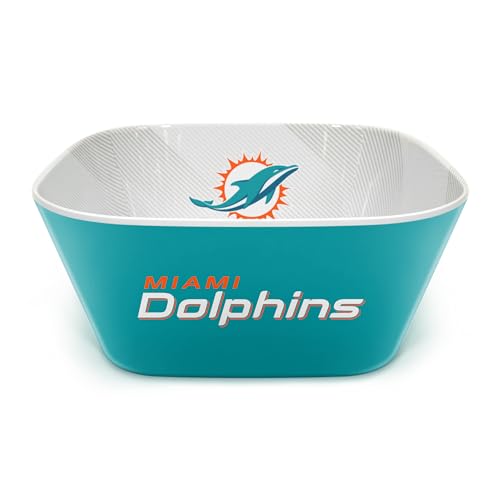 Image of YouTheFan NFL Miami Dolphins Large Party Bowl
