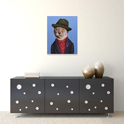 Empire Art Direct Pets Rock Mr Mercury Fine Giclee On Cotton Canvas Graphic Wall Art, 20" X 16" X 2", Ready To Hang, Black Baroque Frame #TOP3