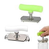 2 Stück Dosenöffner Senioren, Manuell Einstellbarer Glasöffner, Praktisch Küchen Gadgets, Dosenöffner für Senioren für den Täglichen Gebrauch und Outdoor-Aktivitäten(Grün & Weiß)