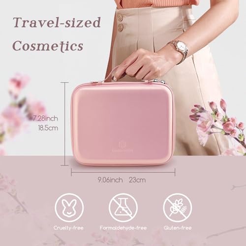 color nymph makeup for teens with reusable pink handbag all in one girls makeup sets makeup kits for girls women with eyeshadow blushes bronzer highlighter lipgloss