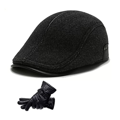 Wykdd Old Hat Men's Winter Warm Cap Winter Ear Protection And Velvet Forward Hat Beret #TOP28