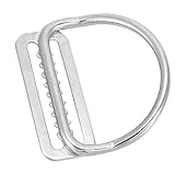 FECAMOS Boucle Sangle Keeper Bague de plongée Boucle coulissante Durable Anti-Corrosion, pour la plongée