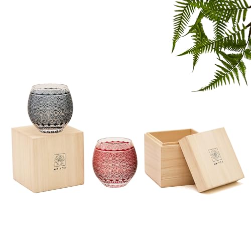 LUGUFON 切子グラス ペア350ml