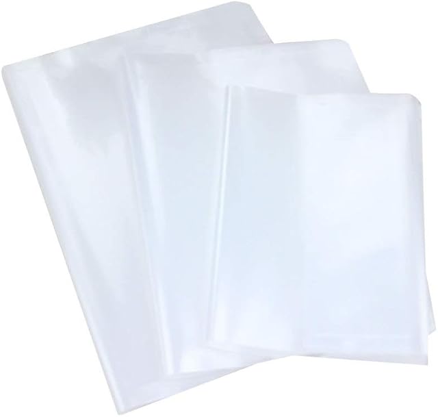 NUOBESTY 30Pcs Clear Book Cover Self Adhesive Film Waterproof Plastic Sleeve Protective Slipcase for School Office Book