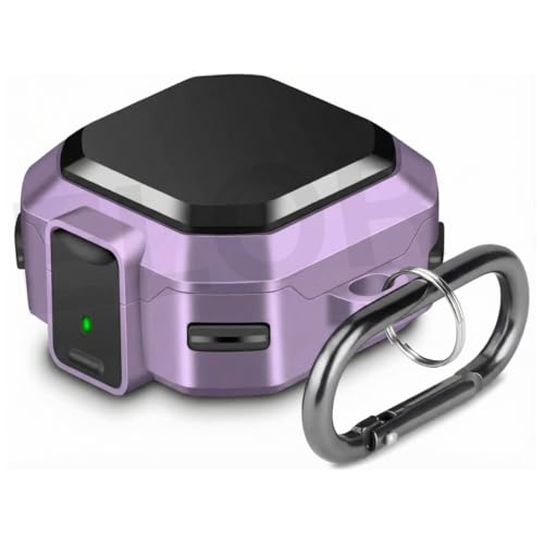Image of ELOR Hybrid Eggshell Case Cover with Lock Compatible with Samsung Galaxy Buds 4 | 4 Pro (Earbuds Not Included) (Lilac Purple)