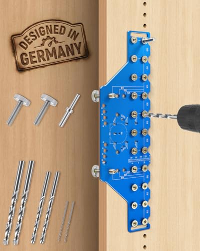 11-Hole Shelf Pin Jig Hinge Template Cabinet Hardware Drilling Tool Colbat