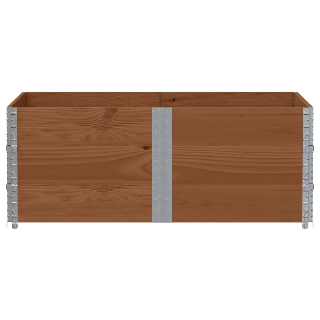 Paretali per Pallet 3pz Marroni 150x100cm Legno Massello Pino, Commercio e Industria,Movimentazione di Materiali,Pianali di carico e Pallet, 35kg-3295385