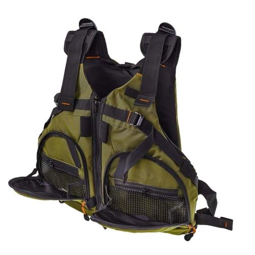 Sionhiuo Chaleco de kayak, chalecos de esnórquel de flotabilidad, chaleco de barco con múltiples bolsillos, chaquetas de pesca para kayak, chaleco de natación para adultos, para natación, esnórquel,