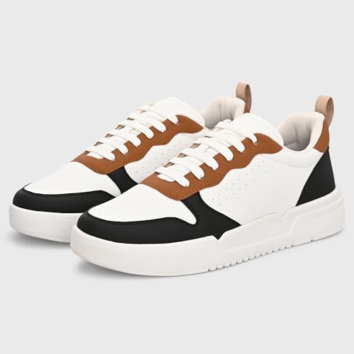 Image of Cruiser Men's Sneakers | Color Block Casual Shoes | Trendy Lace-Up Chunky Platform Trainer Shoes with Panel Design for Casual, College,Party,Outing,Travel, Streetwear & Daily & Everyday Wear(2662)
