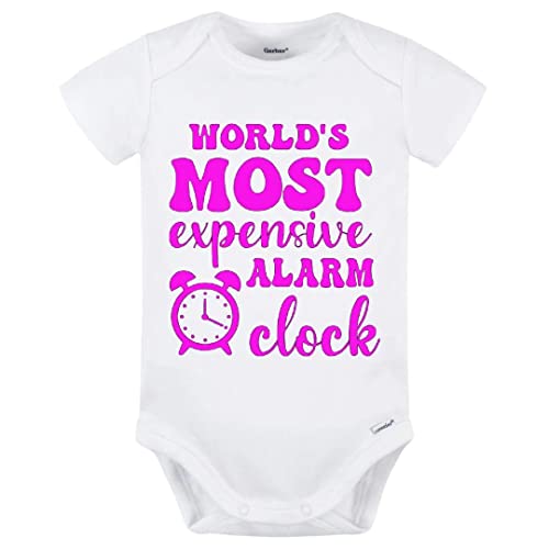 World's Most Expensive Alarm Clock Baby Bodysuit (3-6M)