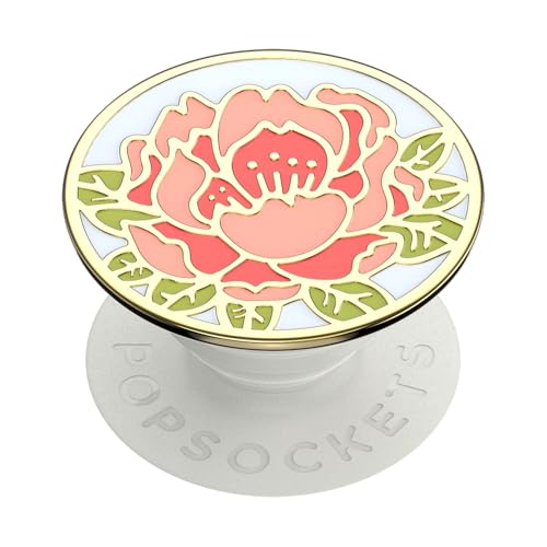 Image of ​​​​PopSockets Phone Grip with Expanding Kickstand - Enamel Blooming Peony