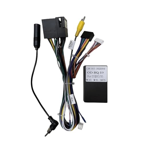 Câble d'alimentation 16 broches et décodeur pour autoradio Android sur Beijing X3 Zhida 2019-2021