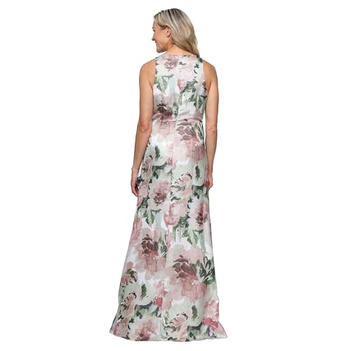 Image of Alex Evenings Women's Long Sleeveless Printed Shimmer Mother of The Bride Dress