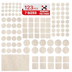Xeeinc XNC-FP01 Möbelgleiter Filz 123 Stück