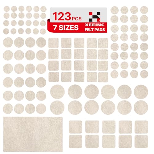 Xeeinc XNC-FP01 Möbelgleiter Filz 123 Stück