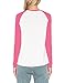 Sarin Mathews Women's Casual V Neck Loose Fit Long Sleeve T-Shirt Blouse Tops Watermelonred L