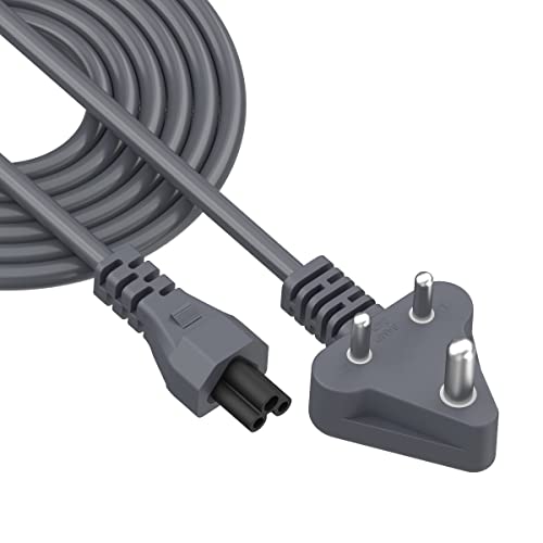Image of Portronics Konnect G2 Laptop Power Cable with 3PIN Clover Power Connector, 1.5M Cord Length, 350W Load Capacity(Grey)
