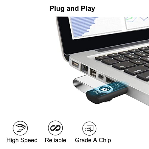 USB Stick, AreTop Memory Stick 2GB 20 Pack, Flash Drive 2.0 Swivel Thum Drive with Lanyard and LED Indicator - Image 2