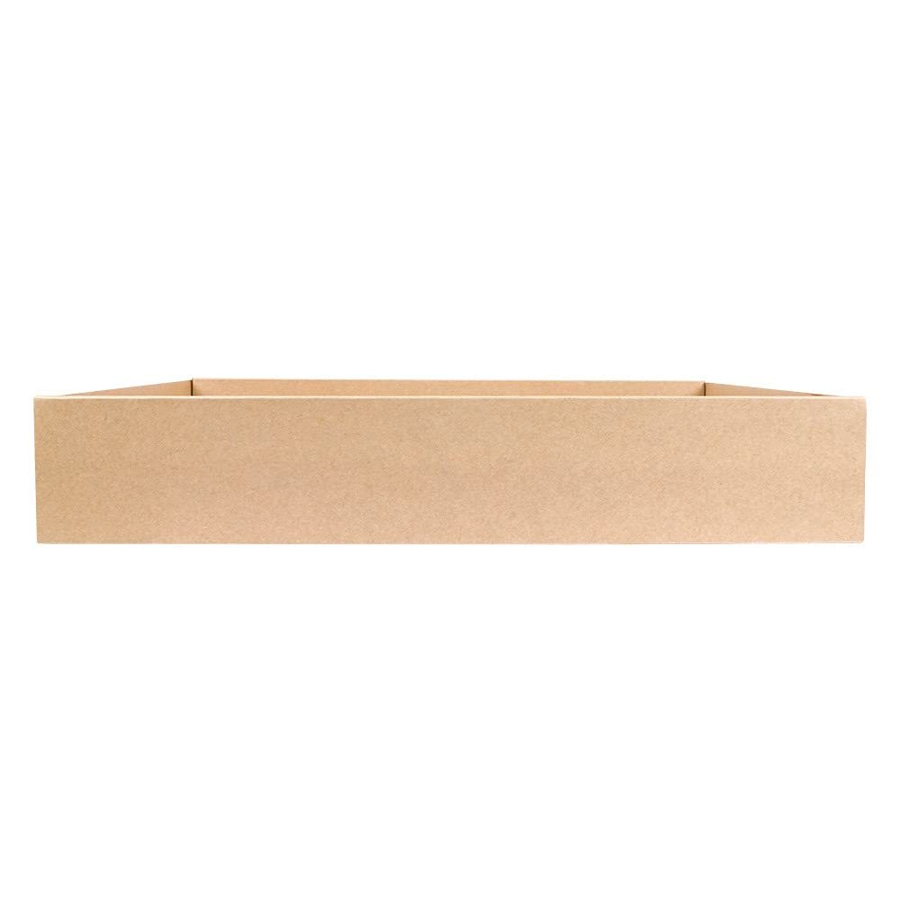 García de Pou 50 unidades - Cajas Catering Xl 375 G M2 45X31X8 Cm Natural Kraft
