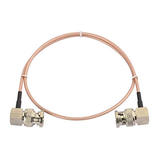 Superbat Cable de Video SDI 3G/HD 50cm Cable BNC RG179 Macho a Macho(Ambos en Ángulo Recto) Cable 75ohm de Extensión Coaxial para Cámara y Equipo de Video Convertidor Soporta 3G-SDI/HD-SDI/4K/8K.