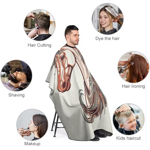 Capa de peluquería unisex 170 x 144 cm con cierre ajustable miniatura 3